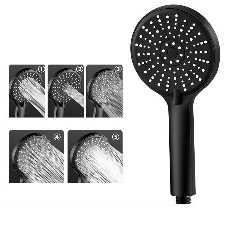 High Pressure Shower Head Handheld - 블랙 색상의 5가지 모드 조절이 가능한
