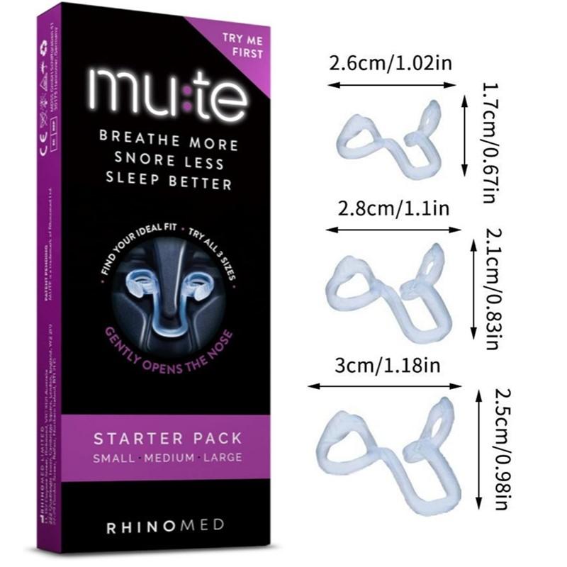 Anti Snore Contour Pillow - 3가지 사이즈의 실리콘 코 클립, 코