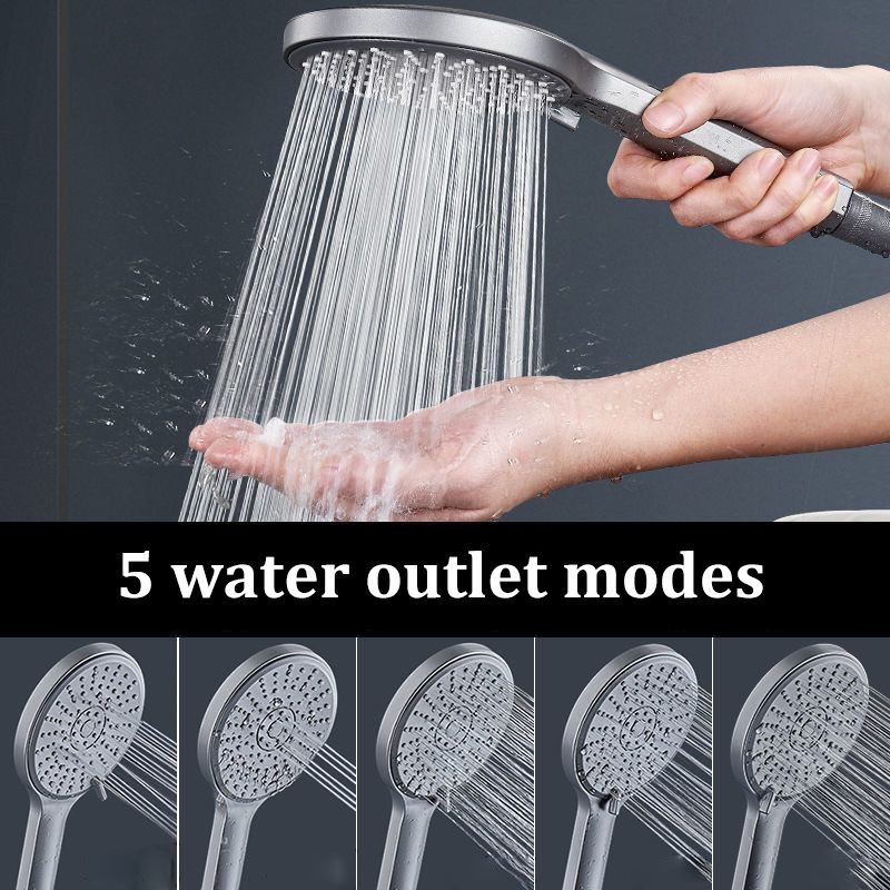 블랙 색상의 5가지 모드 조절이 가능한 고압 절수형 샤 - High Pressure Shower Head Handheld 리뷰 및 가격