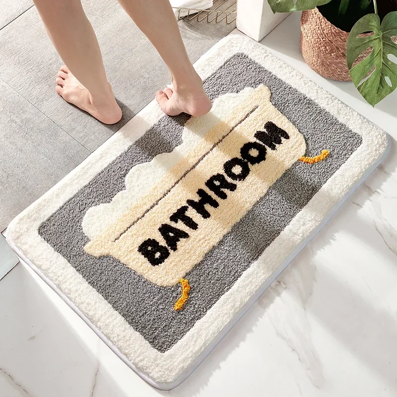 미끄럼 방지 부드러운 인조 양모 욕실 매트 빠른 건조  - Quick Dry Diatomite Bath Mat 리뷰 및 가격