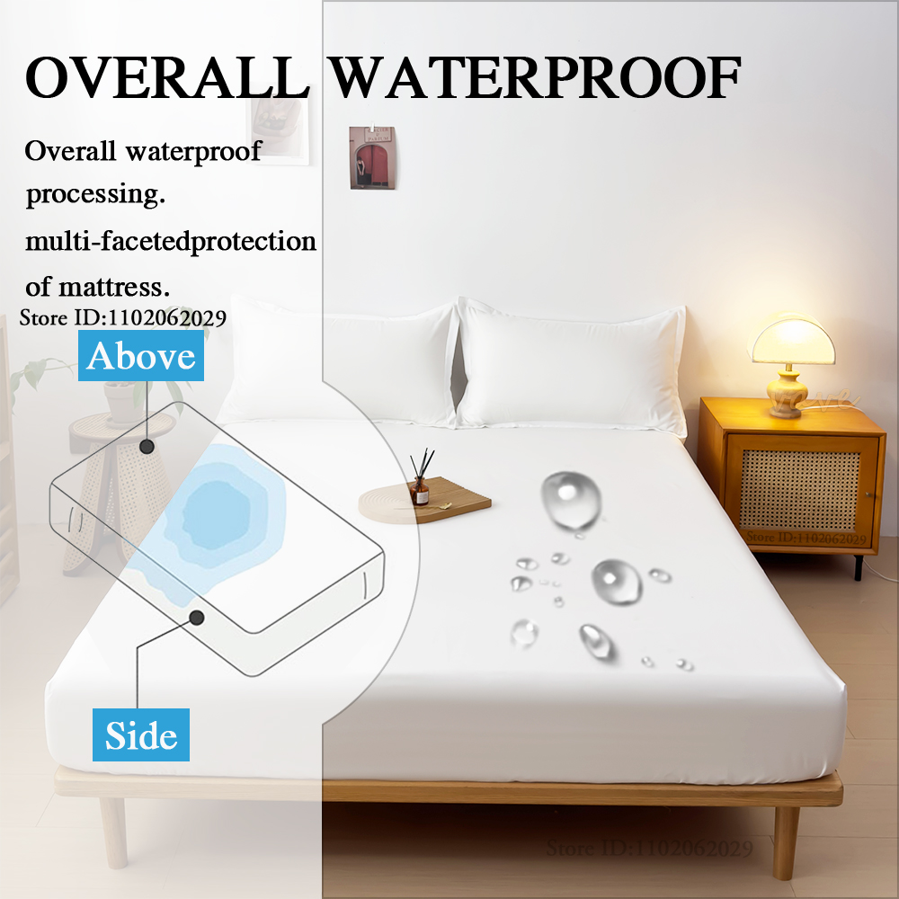 방수 매트리스 커버 침대 장착 시트 던지기 매트리스 침 - Waterproof Mattress Protector Breathable 리뷰 및 가격