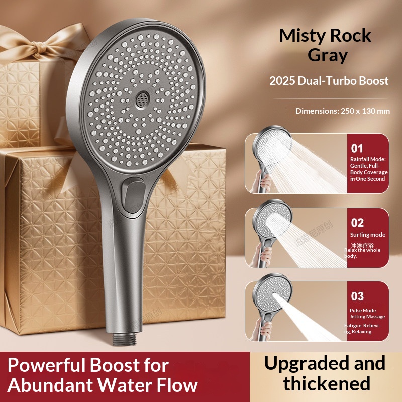 고압 휴대용 샤워 헤드, 3가지 분사 모드, 실리콘 재 - High Pressure Shower Head Handheld 리뷰 및 가격