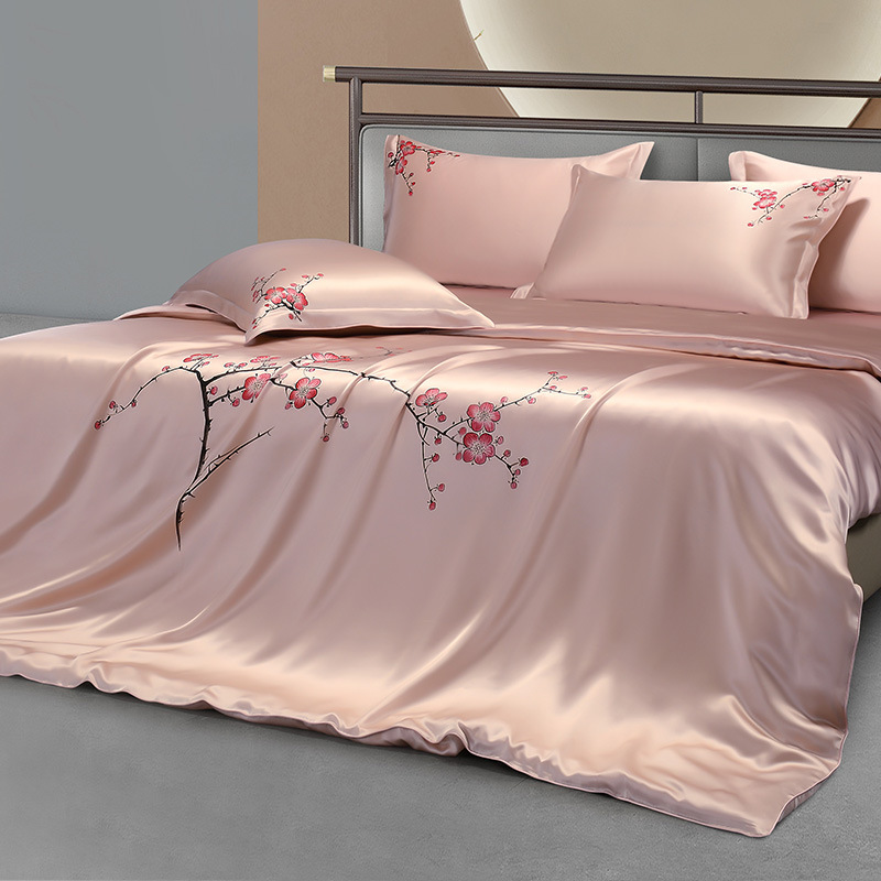 뽕나무 실크 꽃 침구 세트, 럭셔리 뽕나무 실크 부드러 - Aesthetic Floral Duvet Cover 리뷰 및 가격
