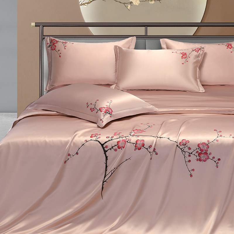 뽕나무 실크 꽃 침구 세트, 럭셔리 뽕나무 실크 부드러 - Aesthetic Floral Duvet Cover 리뷰 및 가격