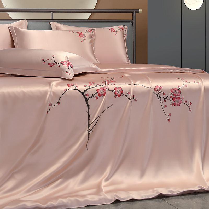 뽕나무 실크 꽃 침구 세트, 럭셔리 뽕나무 실크 부드러 - Aesthetic Floral Duvet Cover 리뷰 및 가격