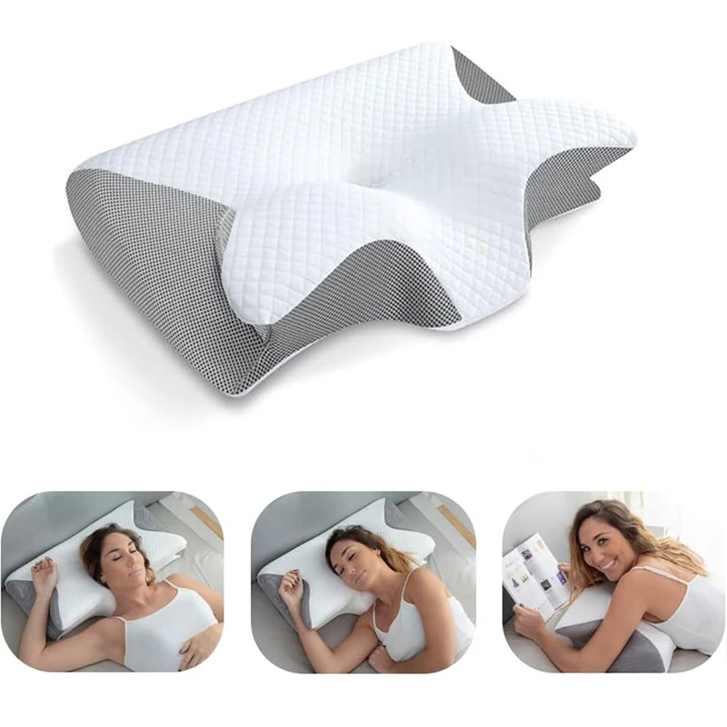 정형외과용 컨투어 목베개 메모리폼 2 in 1 인체공학 - Memory Foam Orthopedic Pillow Neck Pain 리뷰 및 가격