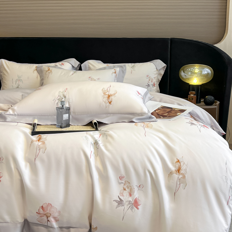 꽃무늬 프린팅 침구 세트 고급 라이오셀 유칼립투스 섬유 - Aesthetic Floral Duvet Cover 리뷰 및 가격