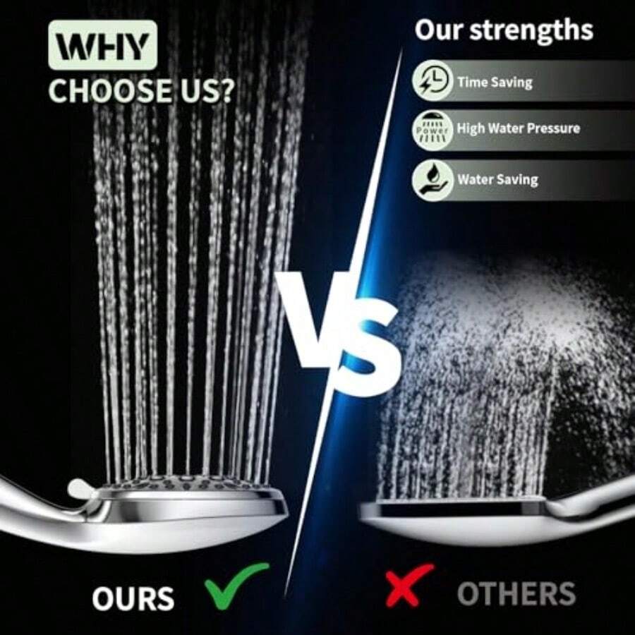 6가지 분사 모드를 지원하는 휴대용 샤워 헤드, 59인 - High Pressure Shower Head Handheld 리뷰 및 가격